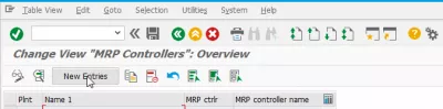 SAP MRPコントローラの定義（資材所要量計画） : 新しいMRPコントローラを登録する