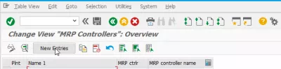 SAP Ορισμός ενός ελεγκτή MRP (Σχεδιασμός Απαιτήσεων Υλικών) : Δημιουργήστε έναν νέο ελεγκτή MRP