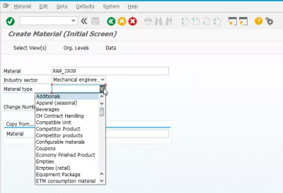 SAP muestra los nombres técnicos en el menú desplegable : Lista desplegable sin teclas de tabla