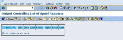 Comment exporter un rapport SAP vers Excel en 3 étapes faciles? : Nettoyer la liste de vos propres demandes de spool