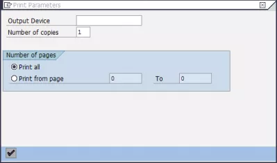 How to export SAP report to Excel in 3 easy steps? : Print parameters