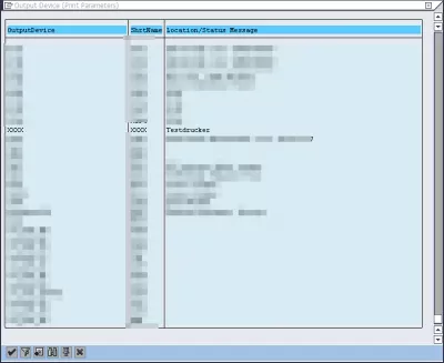 Comment exporter un rapport SAP vers Excel en 3 étapes faciles? : Liste des imprimantes des paramètres d'impression du périphérique de sortie