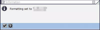 Comment exporter un rapport SAP vers Excel en 3 étapes faciles? : Message d'information sur l'impression, le formatage est défini sur quelque chose