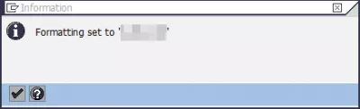How to export SAP report to Excel in 3 easy steps? : Information message about printing, formatting set to something