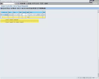 วิธีการส่งออกรายงาน SAP ไปยัง Excel ใน 3 ขั้นตอนง่ายๆ : การเลือกรายการ spool เพื่อส่งออกไปยัง Excel