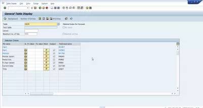 SAP uittreksel Voorspellings parameters (MPOP struktuur) : Fig 7: MAPR velde besonderhede in SE16N