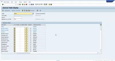 SAP-Extrakt Prognoseparameter (MPOP-Struktur) : Abb. 8: PROP zeigt Details in SE16N an