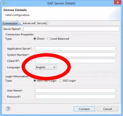 SAP เปลี่ยนภาษาของ SAP Interface หลังจากเข้าสู่ระบบ : ภาษา SAP HANA