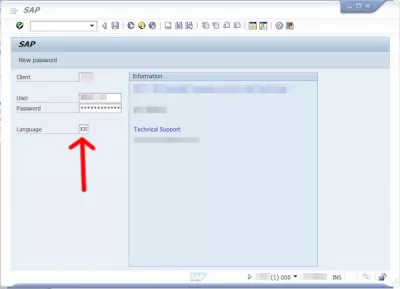 SAP Change Language Of The SAP Interface After Login : Changing the SAP logon language because a SAP change language during session is not possible