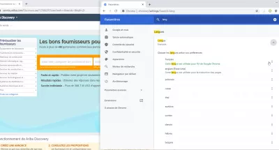 SAP Zmienia Język Interfejsu SAP Po Zalogowaniu : Język wyświetlania SAP Ariba został zmieniony z angielskiego na francuski poprzez zmianę ustawień przeglądarki
