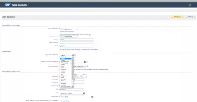 SAP Change Language Of The SAP Interface After Login : Changing language in SAP Ariba Discovery user preference with no SAP Ariba interface language change