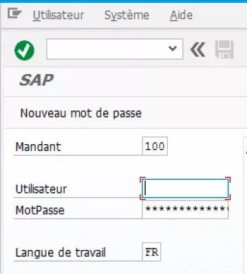 SAP เปลี่ยนภาษาของ SAP Interface หลังจากเข้าสู่ระบบ : หน้าจอการเข้าสู่ระบบ SAP ในภาษาที่เลือก