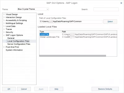 Windows 10 में Saplogon.Ini फ़ाइल कहाँ संग्रहीत है? : SAP 750 में SAPUILandscape.xml के लिए SAP स्थानीय कॉन्फ़िगरेशन फ़ाइल स्थान