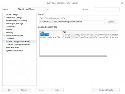 விண்டோஸ் 10 இல் Saplogon.Ini கோப்பு எங்கே சேமிக்கப்படுகிறது? : SAP 750 இல் SAPUILandscape.xml க்கான SAP உள்ளூர் உள்ளமைவு கோப்புகளின் இடம்