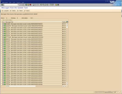 Cambiamento di massa SAP Master materiale : Fig 7: report SAP Aggiornamento materiale di massa dei dati master