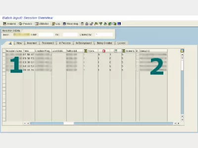 SAP LSMW-bondelskedulering : Fig 2: Inset Sessie