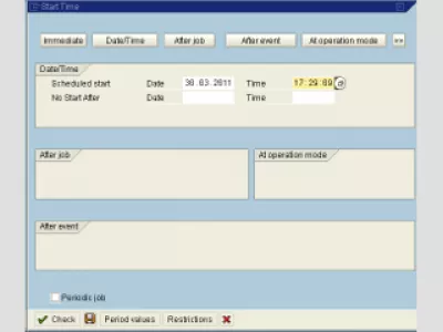 Пакетное планирование SAP LSMW : Рис. 7: Планирование выполнения