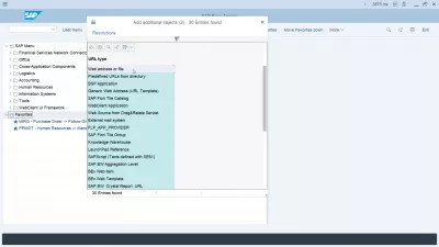 Afficher les noms techniques dans SAP : Ajout d'autres objets à SAP Easy Access Favoris