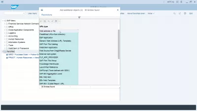 Prikaz tehničkih imena u SAP-u : Dodavanje ostalih objekata za SAP Easy Access Favoriti
