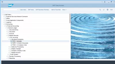 Solve the error field value date is a required field for G/L account : Opening the general ledger individual processing transaction FS00