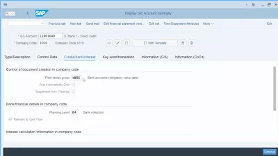 Solve the error field value date is a required field for G/L account : Finding the field status group value in general ledger details