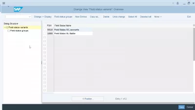 Solve the error field value date is a required field for G/L account : Open the field status groups menu