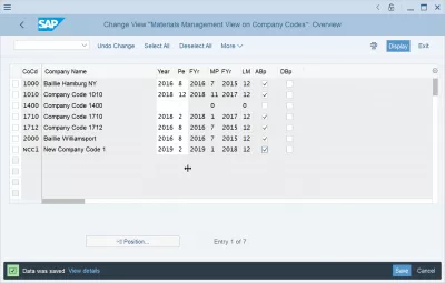 SAP Как да разрешим грешка Кодът на фирмата не съществува или не е напълно поддържан : S4 HANA: Запазване на промените в изгледа за управление на материали на кодовете на компанията