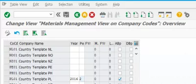 SAP Как да разрешим грешка Кодът на фирмата не съществува или не е напълно поддържан : Въведената фискална година и период