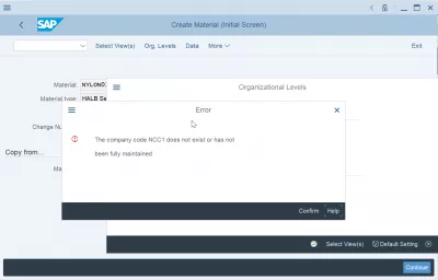 SAP How to solve error The company code does not exist or has not been fully maintained : S4 HANA: The company code does not exist or has not been fully maintained error message